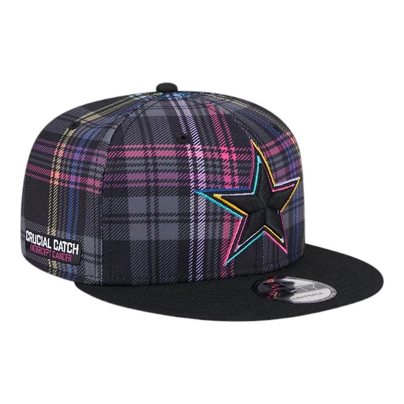 Dallas Cowboys 2024 NFL Crucial Catch Plaid New Era 9FIFTY Snapback Hat