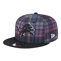 Detroit Lions 2024 NFL Crucial Catch Plaid New Era 9FIFTY Snapback Hat