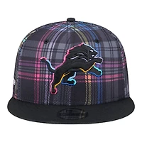 Detroit Lions 2024 NFL Crucial Catch Plaid New Era 9FIFTY Snapback Hat