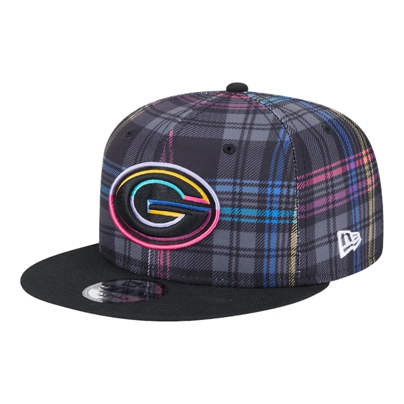 Green Bay Packers 2024 NFL Crucial Catch Plaid New Era 9FIFTY Snapback Hat