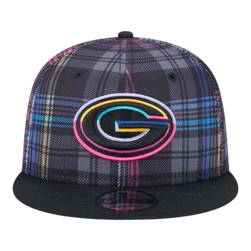 Green Bay Packers 2024 NFL Crucial Catch Plaid New Era 9FIFTY Snapback Hat