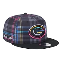 Green Bay Packers 2024 NFL Crucial Catch Plaid New Era 9FIFTY Snapback Hat