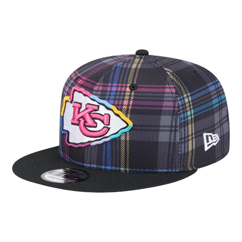 Kansas City Chiefs 2024 NFL Crucial Catch Plaid New Era 9FIFTY Snapback Hat