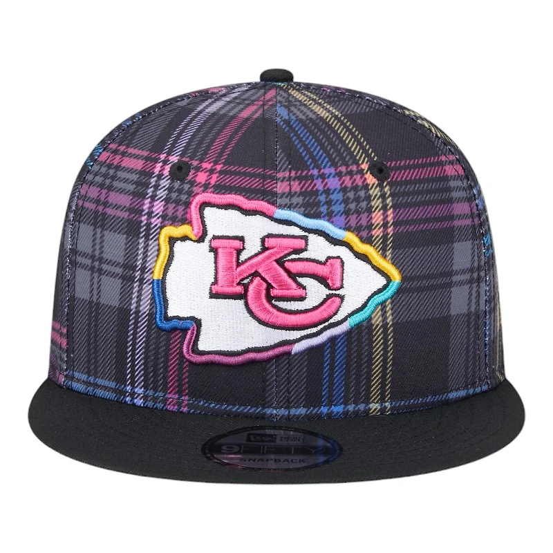 Kansas City Chiefs 2024 NFL Crucial Catch Plaid New Era 9FIFTY Snapback Hat