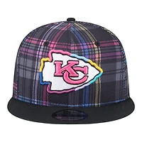 Kansas City Chiefs 2024 NFL Crucial Catch Plaid New Era 9FIFTY Snapback Hat