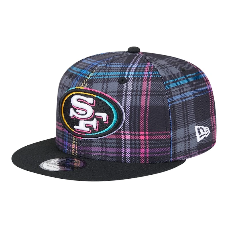 San Francisco 49ers 2024 NFL Crucial Catch Plaid New Era 9FIFTY Snapback Hat