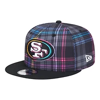 San Francisco 49ers 2024 NFL Crucial Catch Plaid New Era 9FIFTY Snapback Hat