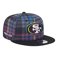 San Francisco 49ers 2024 NFL Crucial Catch Plaid New Era 9FIFTY Snapback Hat