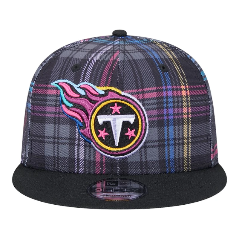Tennessee Titans 2024 NFL Crucial Catch Plaid New Era 9FIFTY Snapback Hat