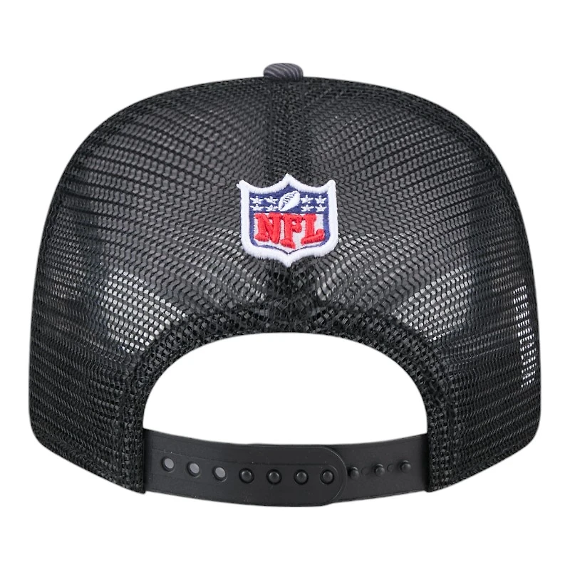 San Francisco 49ers 2024 NFL Crucial Catch Plaid New Era 9SEVENTY Trucker Snapback Hat