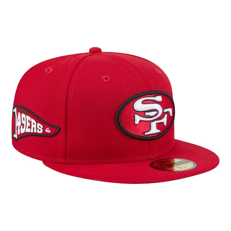 San Francisco 49ers Red Penant NFL New Era 59FIFTY Fitted Hat