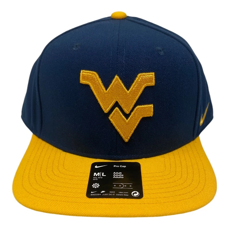 West Virginia Mountaineers Navy Nike NCAA Pro Snapback Hat