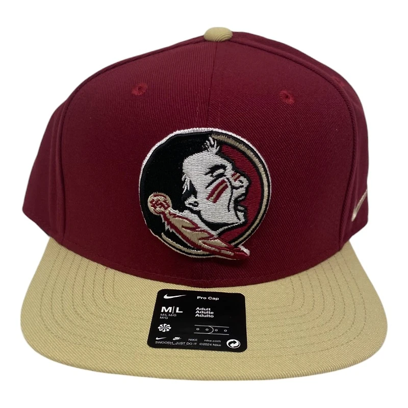 FSU Seminoles Garnet Nike NCAA Pro Snapback Hat