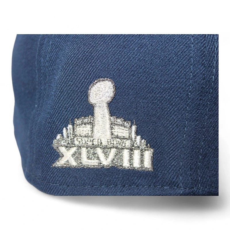 Seattle Seahawks Navy "DPM NFL Pack" Super Bowl XLVIII Patch Gray UV New Era 59Fifty Fitted Hat