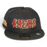 San Francisco 49ers Black "DPM NFL Pack" Super Bowl XXIII Patch Gray UV New Era 59Fifty Fitted Hat