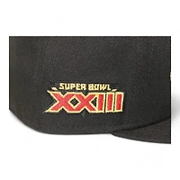 San Francisco 49ers Black "DPM NFL Pack" Super Bowl XXIII Patch Gray UV New Era 59Fifty Fitted Hat