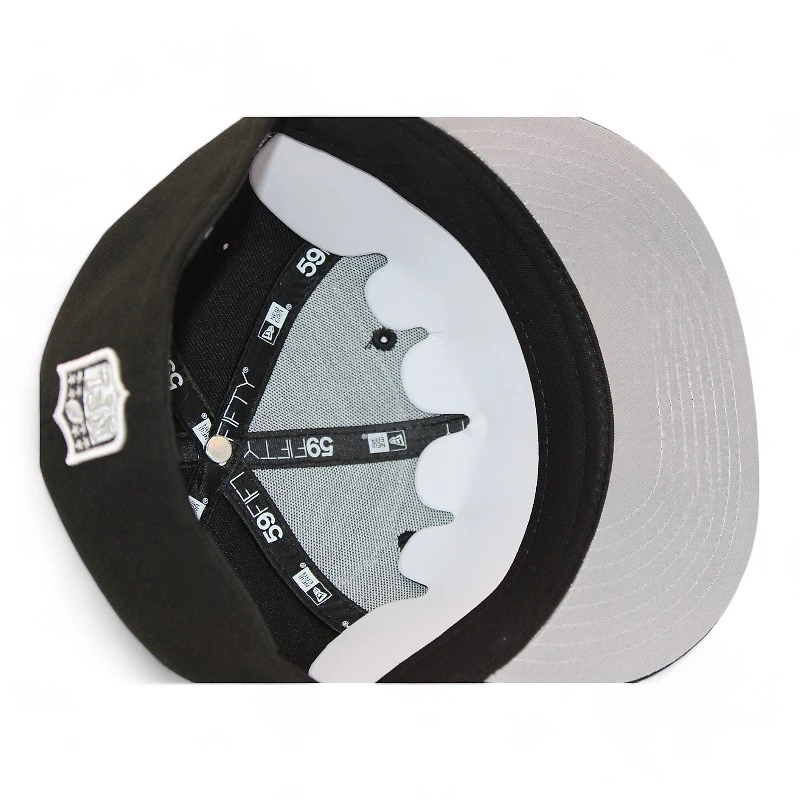 Las Vegas Raiders Black "DPM NFL Pack" 1986 Pro Bowl Patch Gray UV New Era 59Fifty Fitted Hat