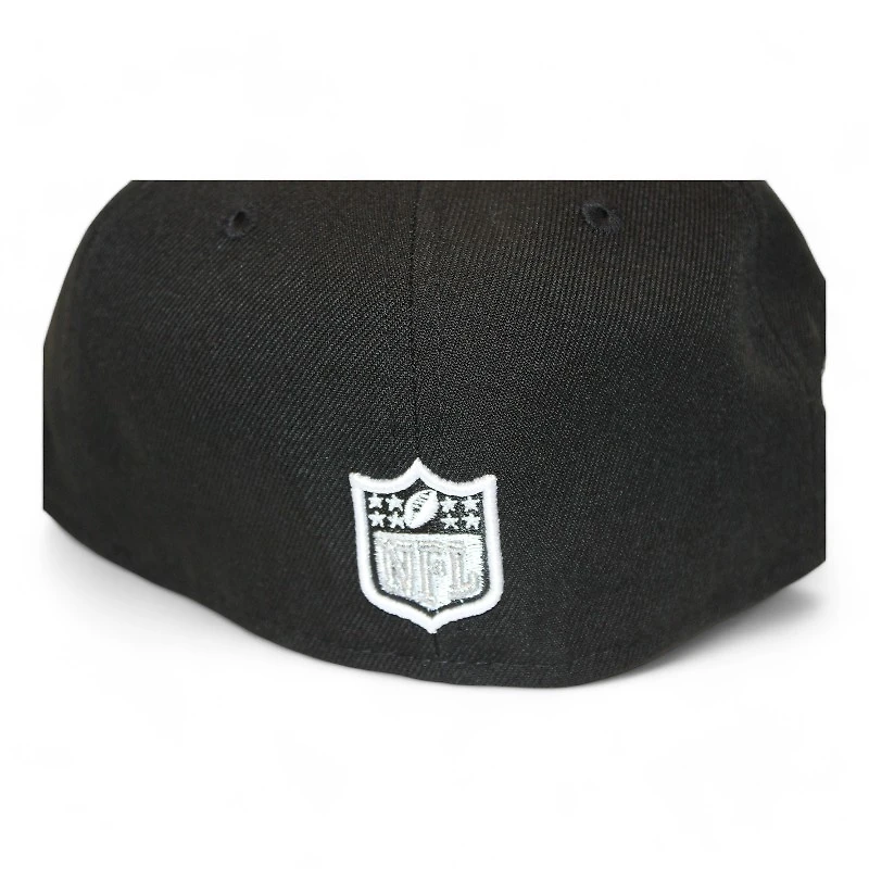 Las Vegas Raiders Black "DPM NFL Pack" 1986 Pro Bowl Patch Gray UV New Era 59Fifty Fitted Hat