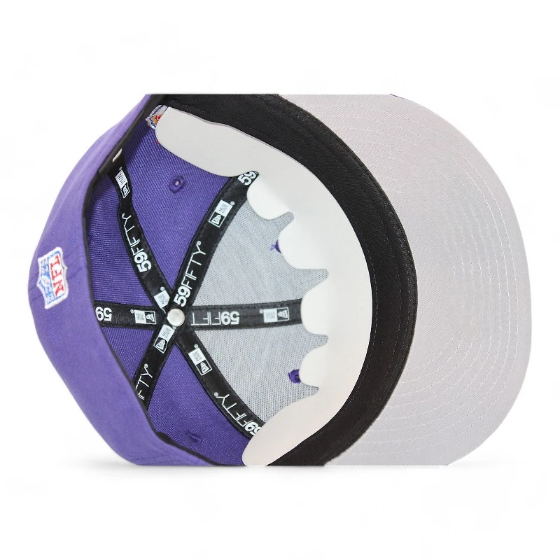 Minnesota Vikings Purple and Black "DPM NFL Pack" 2000 Pro Bowl Patch Gray UV New Era 59Fifty Fitted Hat