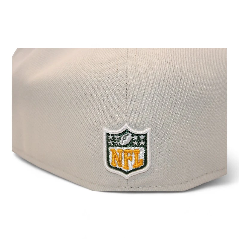 Packers Stone and Green "DPM NFL Pack" Established 1919 Patch Gray UV New Era 59Fifty Fitted Hat