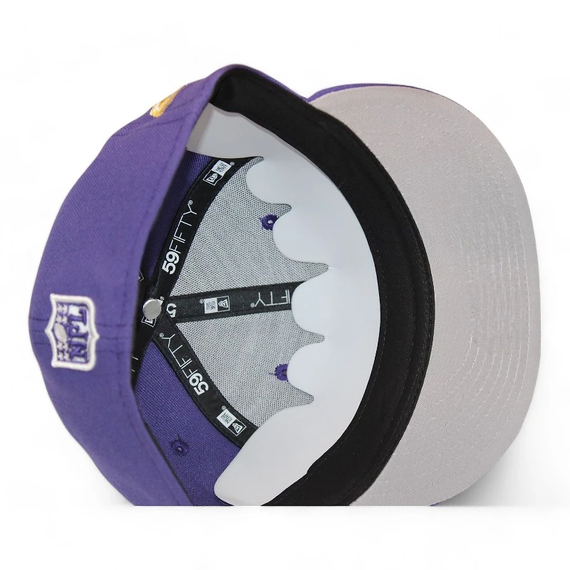 Baltimore Ravens Purple "DPM NFL Pack" Super Bowl XXXV Patch Gray UV New Era 59Fifty Fitted Hat