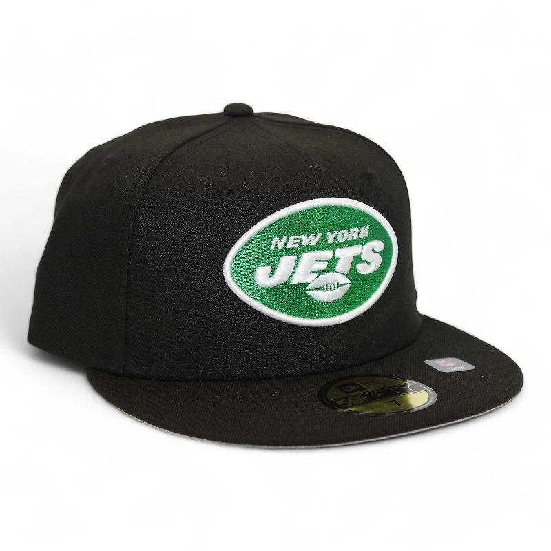 New York Jets Black "DPM NFL Pack" Metallic Logo Gray UV Era 59Fifty Fitted Hat