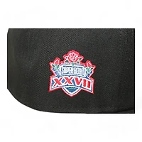 Buffalo Bills Black "DPM NFL Pack" Super Bowl XXVII Patch Gray UV New Era 59Fifty Fitted Hat