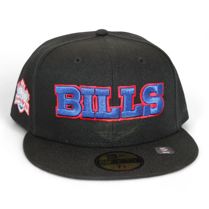 Buffalo Bills Black "DPM NFL Pack" Super Bowl XXVII Patch Gray UV New Era 59Fifty Fitted Hat