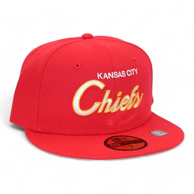 Kansas City Chiefs Red "DPM NFL Pack" Patch Gray UV New Era 59Fifty Fitted Hat