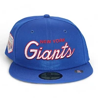 New York Giants Blue "DPM NFL Pack" Super Bowl XXV Patch Gray UV Era 59Fifty Fitted Hat
