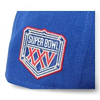 New York Giants Blue "DPM NFL Pack" Super Bowl XXV Patch Gray UV Era 59Fifty Fitted Hat