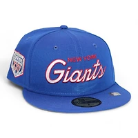 New York Giants Blue "DPM NFL Pack" Super Bowl XXV Patch Gray UV Era 59Fifty Fitted Hat