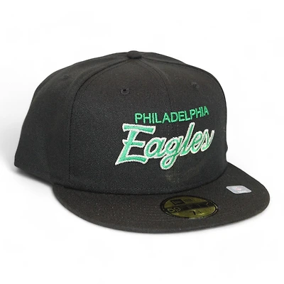 Philadelphia Eagles Black "DPM NFL Pack" Gray UV New Era 59Fifty Fitted Hat