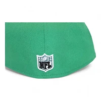 Philadelphia Eagles Kelly Green "DPM NFL Pack" Super Bowl XV Patch Gray UV New Era 59Fifty Fitted Hat