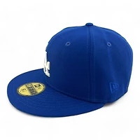 Los Angeles Dodgers Royal Blue "Icy Pack" 60th Anniversary Patch Icy UV New Era 59FIFTY Fitted Hat