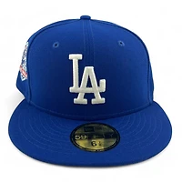 Los Angeles Dodgers Royal Blue "Icy Pack" 60th Anniversary Patch Icy UV New Era 59FIFTY Fitted Hat