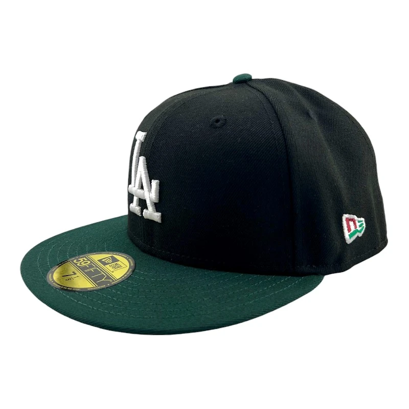 Los Angeles Dodgers Black and Dark Green "Viva La Independencia" Scarlet Red UV New Era 59FIFTY Fitted Hat