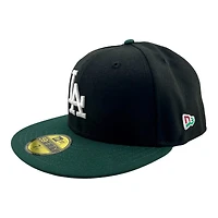 Los Angeles Dodgers Black and Dark Green "Viva La Independencia" Scarlet Red UV New Era 59FIFTY Fitted Hat