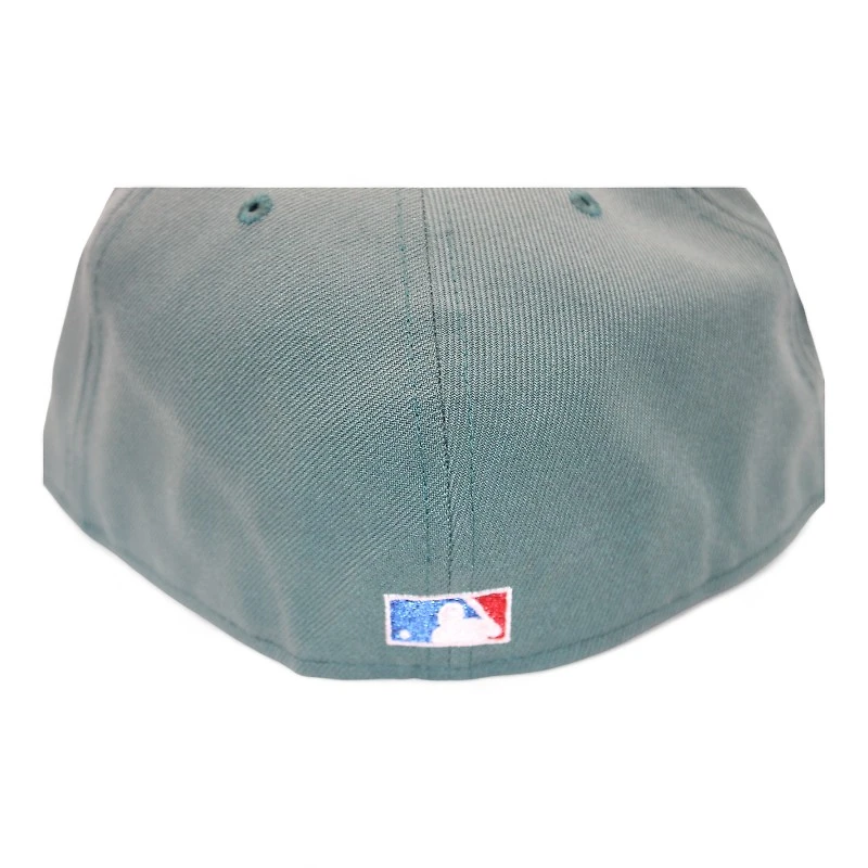 Cleveland Indians Pine Green and Blue Inaugural Season at Jacobs Field Patch Gray UV New Era 59Fifty Fitted Hat
