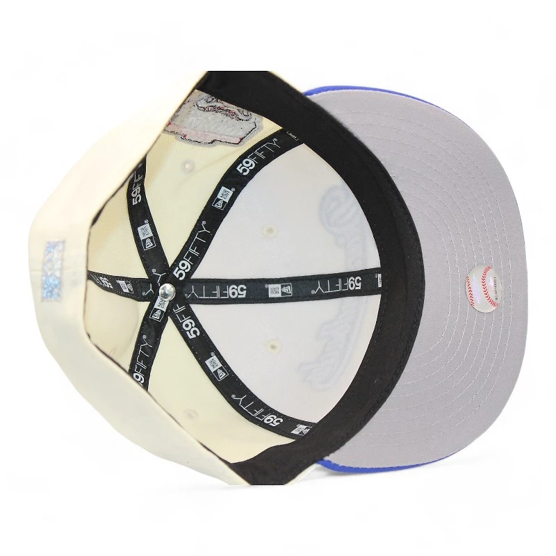 Arizona Diamondbacks Cream and Blue 1998 Inaugural Season Patch Gray UV New Era 59Fifty Fitted Hat