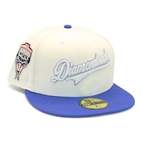 Arizona Diamondbacks Cream and Blue 1998 Inaugural Season Patch Gray UV New Era 59Fifty Fitted Hat