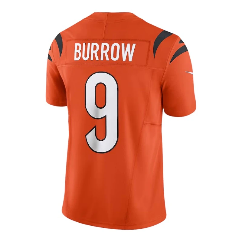 Cincinnati Bengals Joe Burrow Orange Nike Vapor F.U.S.E Limited Jersey