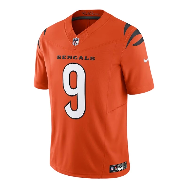Cincinnati Bengals Joe Burrow Orange Nike Vapor F.U.S.E Limited Jersey