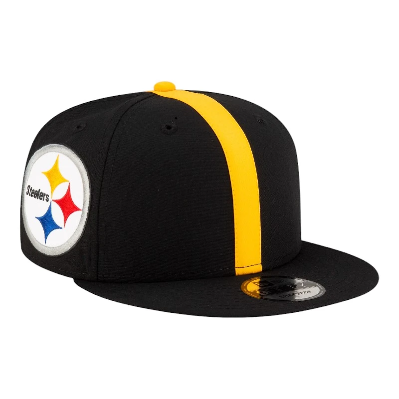 Pittsburgh Steelers Black NFL Helmet Pack New Era 9FIFTY Snapback Hat