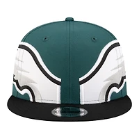 Philadelphia Eagles Green NFL Helmet Pack New Era 9FIFTY Snapback Hat