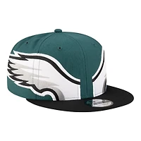 Philadelphia Eagles Green NFL Helmet Pack New Era 9FIFTY Snapback Hat