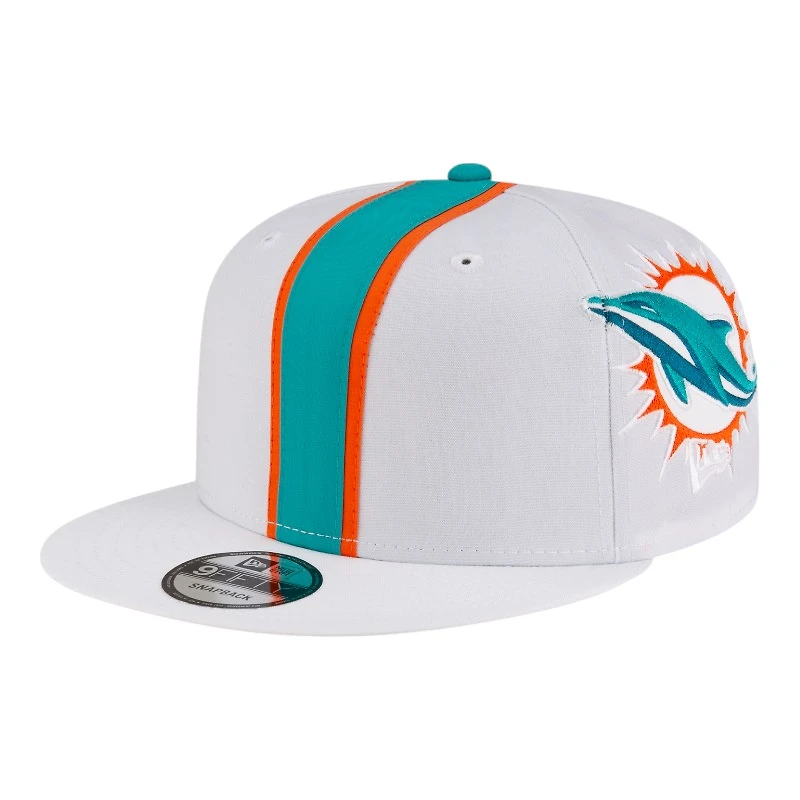 Miami Dolphins White NFL Helmet Pack New Era 9FIFTY Snapback Hat