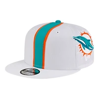 Miami Dolphins White NFL Helmet Pack New Era 9FIFTY Snapback Hat