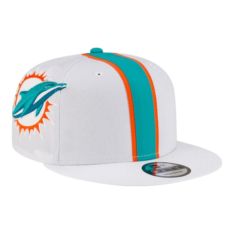Miami Dolphins White NFL Helmet Pack New Era 9FIFTY Snapback Hat