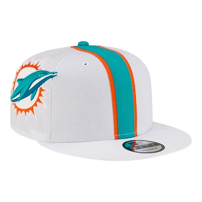 Miami Dolphins White NFL Helmet Pack New Era 9FIFTY Snapback Hat